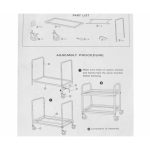 8-SOGA 2X 2 Tier 75x40x84cm Stainless Steel Drink Wine Food Utility Cart Small