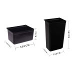 2-SOGA Large Food Trolley Utility Cart Waste Storage Bin