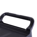 7-SOGA 3 Tier Covered Food Trolley Food Waste Cart Storage Mechanic Kitchen Black