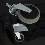 8-SOGA 2X 3 Tier Food Trolley Food Waste Cart w/ 2 Bin Food Utility Kitchen Large