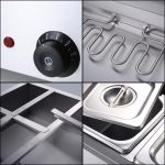 5-SOGA 2X Stainless Steel 4 X 1/2 GN Pan Electric Bain-Marie Food Warmer with Lid