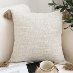Luxurious Rib Knit Ribbed Cotton Throw Pillow