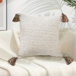 2-SOGA 2X 50cm Beige Pillow Textured Throw Cover