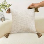 Luxurious Rib Knit Ribbed Cotton Throw Pillow