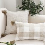 Luxurious Rib Knit Ribbed Cotton Throw Pillow