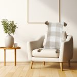 4-SOGA 2X 35CM Pillow Lumbar Cover Decorative Plaid Farmhouse Cushion Throw Pillow