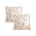 1-SOGA 2X 50cm Light Luxury French Style Printed Plush Pillow Set Throw Pillow