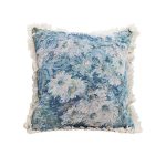 1-SOGA 50cm Oil Painting Shabby Chic Style Handmade Full Floral Needlepoint Throw Pillow