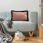 7-SOGA 35cm Mid-century Style Raised Embroidery Texture Edged Lumbar Throw  Pillow