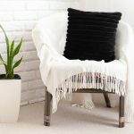 7-SOGA 50cm Medieval-style Raised Pattern Fringed Lumbar Throw Pillow