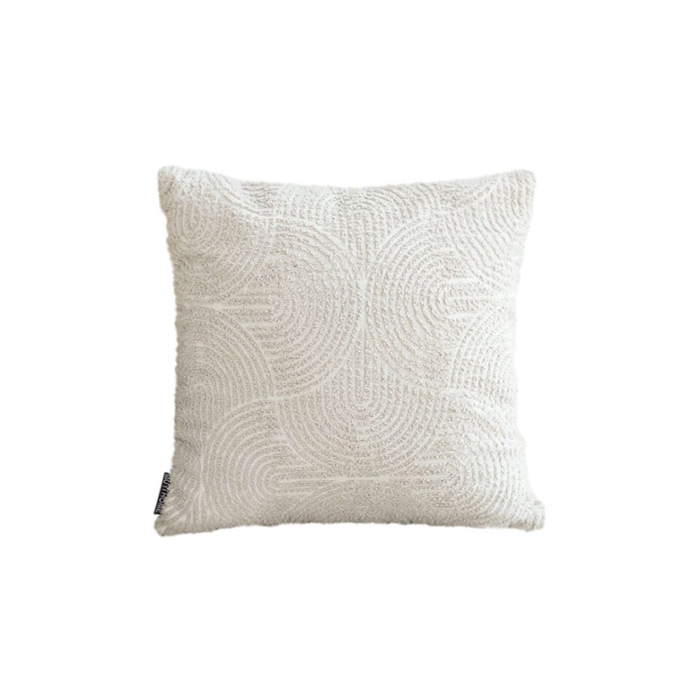 1-SOGA 50cm Gray Pillow Basic Square Stylish Geometric Plush Solid Decorative Covers Throw Pillow