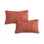 1-SOGA 2X 30cm Cinnabar Pillow Perfect Burnt Indoor/Outdoor Corded Throw Red Set Lumbar Throw Pillow