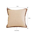 2-SOGA 50cm Vintage Cover Square Decorative Beautiful with Polyester Made Throw Pillow