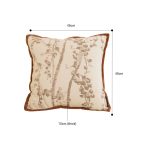 2-SOGA 45cm Painting Retro Tree flower Bird Cotton Linen Home Decor Pillow Case Cushion Throw Pillow