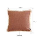 2-SOGA 45cm Square Vintage Decorative Cover with Beautiful Made Throw Pillow