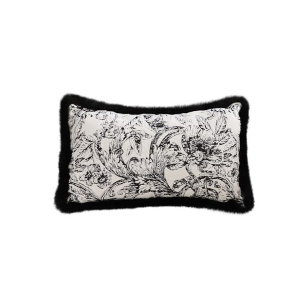 1-SOGA 35cm Elegant Decorative Luxury Victorian Rose French Embroidery Throw Pillow