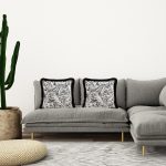 7-SOGA 45cm Pillow French Cover Style Floral Jacquard Woven Decorative Fringe Throw Pillow