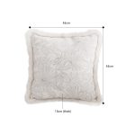 2-SOGA 45cm Pillow Cover French Jacquard Woven France Peony Floral Made Throw Pillow