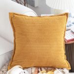 2-SOGA 2X 45cm Wabi Sabi Arches Mustard  Indoor|Outdoor Kavka Throw Pillow
