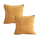 1-SOGA 2X 45cm Wabi Sabi Arches Mustard  Indoor|Outdoor Kavka Throw Pillow
