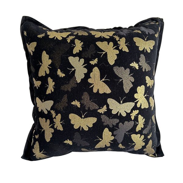 1-SOGA 45cm Vintage Butterfly with Covers Case Decorative Decor Monarch Floral Throw Pillow