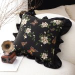 2-SOGA 45cm Square Vintage Decorative Embroidered Square Throw Pillow