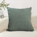 3-SOGA 2X 45cm Subtle Green Foliage Pillow SquareThrow pillow