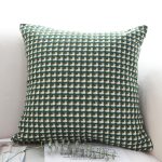 4-SOGA 2X 45cm Subtle Green Foliage Pillow SquareThrow pillow