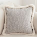 2-SOGA 45cm Wabi-sabi Herringbone Square Throw Pillow