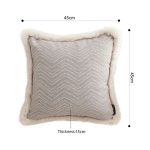 5-SOGA 2X 45cm Wabi-sabi Herringbone Square Throw Pillow