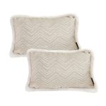 1-SOGA 2X 30cm Wabi-sabi Cushion Herringbone Lumbar Throw  Pillow