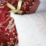 4-SOGA 2X 45cm Throw Pillow White Soft Plush Cushion Christmas Snowflake Ball Square For festive Holiday