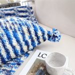 7-SOGA 2X 45cm Throw Pillow Deep Sea Blue Gradient Dyed Decorative Soft Square for Couch or Bed