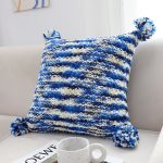8-SOGA 2X 45cm Throw Pillow Deep Sea Blue Gradient Dyed Decorative Soft Square for Couch or Bed