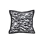 1-SOGA 45cm Black and White Luxury Cushion Light Mottled Texture Decorative Square Pillow Living Room