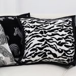 6-SOGA 45cm Black and White Luxury Cushion Light Mottled Texture Decorative Square Pillow Living Room