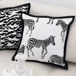 4-SOGA 45cm Black and White Light  Luxury Zebra Cushion Decorative Square Pillow Living Room