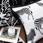 6-SOGA 45cm Black and White Light  Luxury Zebra Cushion Decorative Square Pillow Living Room