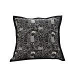 1-SOGA 45cm Throw Pillow Black Cat Paradise Wide Border Decorative Cushion for Living Room