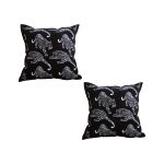 1-SOGA 2X 45cm Throw Pillow Black Leopard Light Luxury Decorative Cushion for Living Room