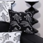 4-SOGA 2X 45cm Throw Pillow Black Leopard Light Luxury Decorative Cushion for Living Room