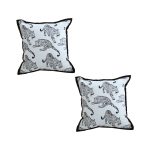 1-SOGA 2X 45cm Throw Pillow White & Black Leopard Light Luxury Decorative Cushion for Living Room