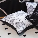 6-SOGA 2X 45cm Throw Pillow White & Black Leopard Light Luxury Decorative Cushion for Living Room