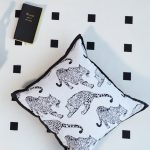 7-SOGA 2X 45cm Throw Pillow White & Black Leopard Light Luxury Decorative Cushion for Living Room