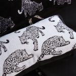 7-SOGA 2X 30cm Throw Pillow White &  Black Leopard Light Luxury Lumbar Decorative Cushion for Living Room