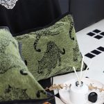 6-SOGA 30cm Throw Pillow Green Leopard Lumbar Decorative Cushion for Living Room