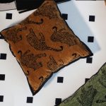 6-SOGA 45cm Throw Pillow Dark Brown Leopard Square Retro Decorative Cushion for Living Room