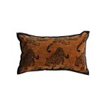 1-SOGA 30cm Throw Pillow Dark Brown Leopard Lumbar Decorative Cushion for Living Room