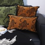4-SOGA 30cm Throw Pillow Dark Brown Leopard Lumbar Decorative Cushion for Living Room