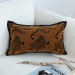 2-SOGA 2X 30cm Throw Pillow Dark Brown Leopard Lumbar Decorative Cushion for Living Room